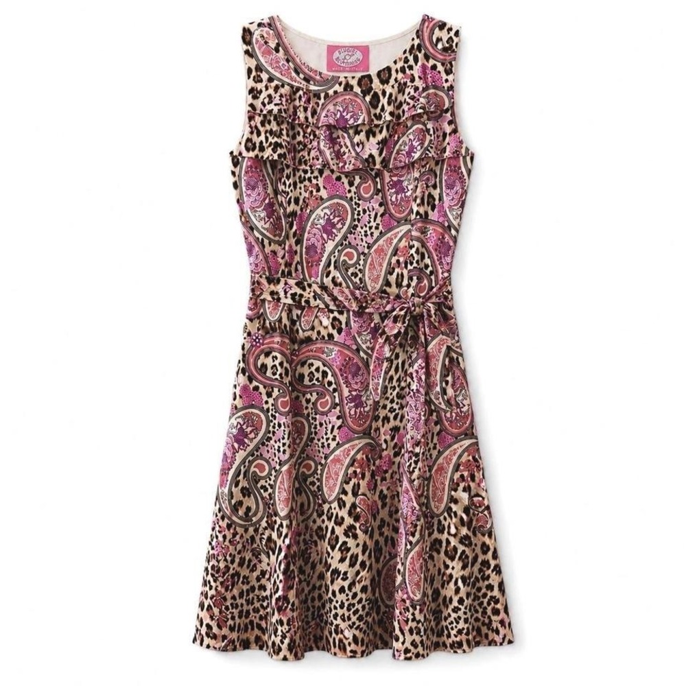 Blumarine Leopard Dress with Crystals